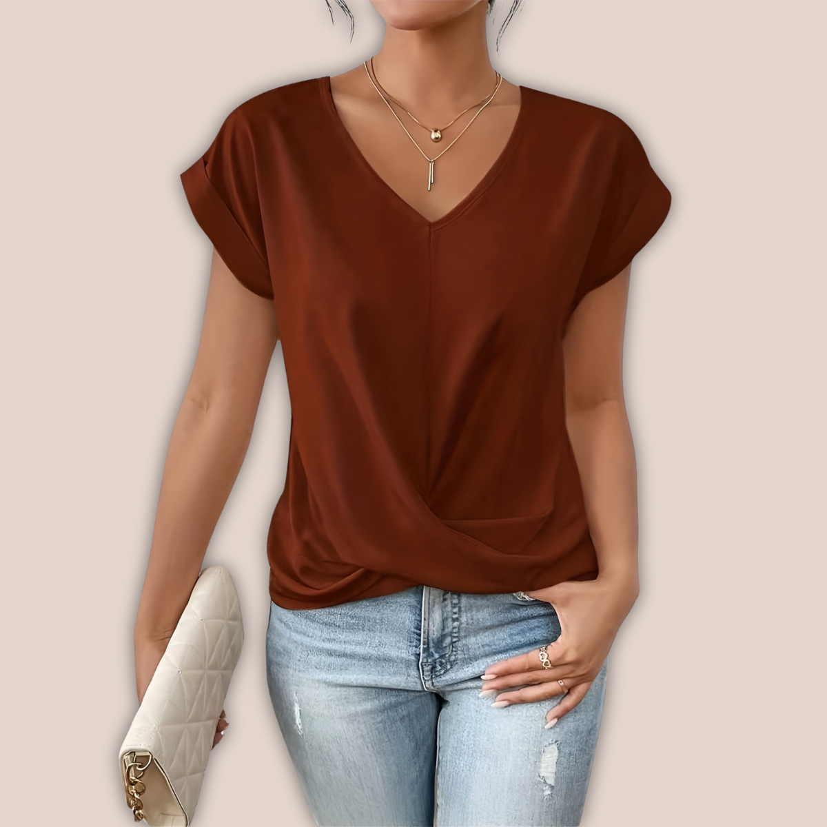 Norvielle Damen Übergröße Bluse Vintage Stil