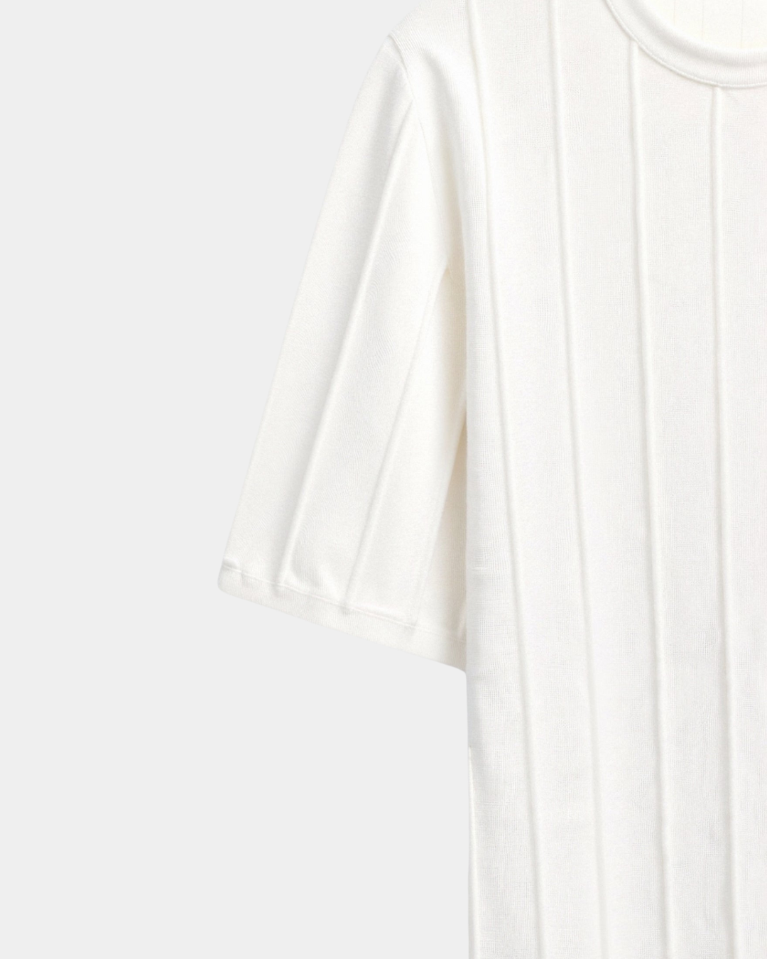 Herren Strickshirt Vertikal Rippstruktur Leicht Sommer
