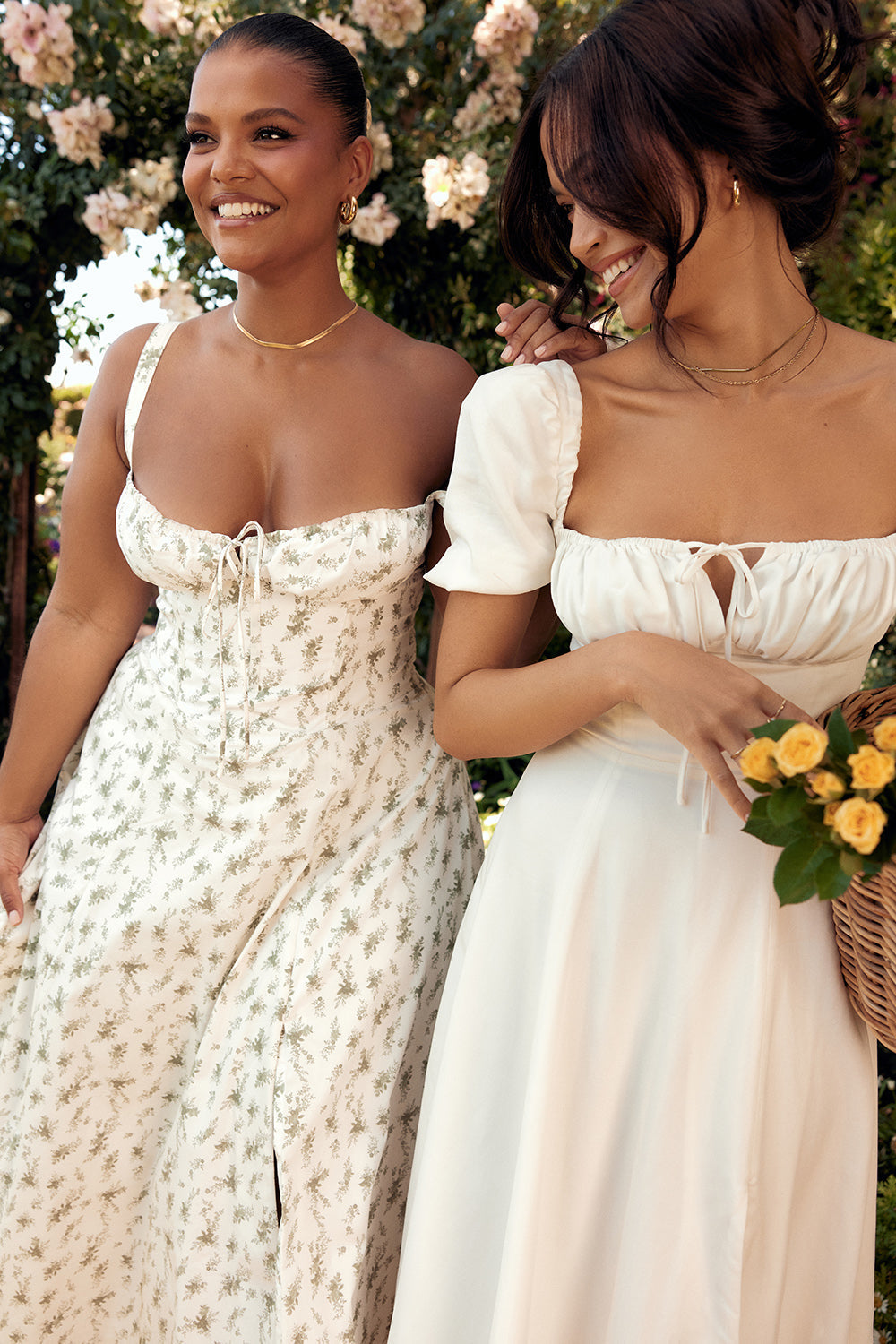 Pastellgrünes Damen Midikleid Taillenformend