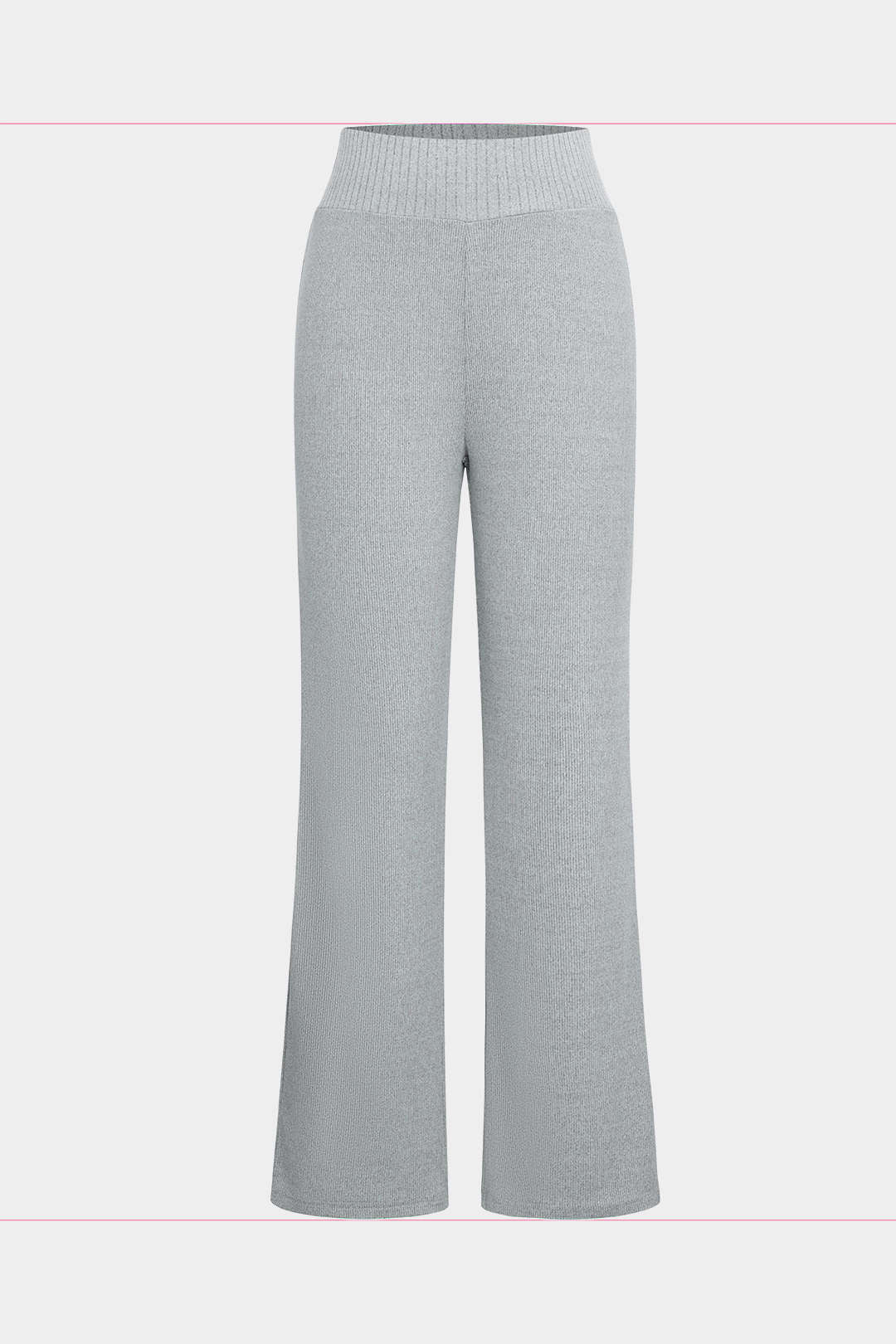 Damen Strick-Zweiteiler-Set Hoodie Weitbein-Hose Kuschelig