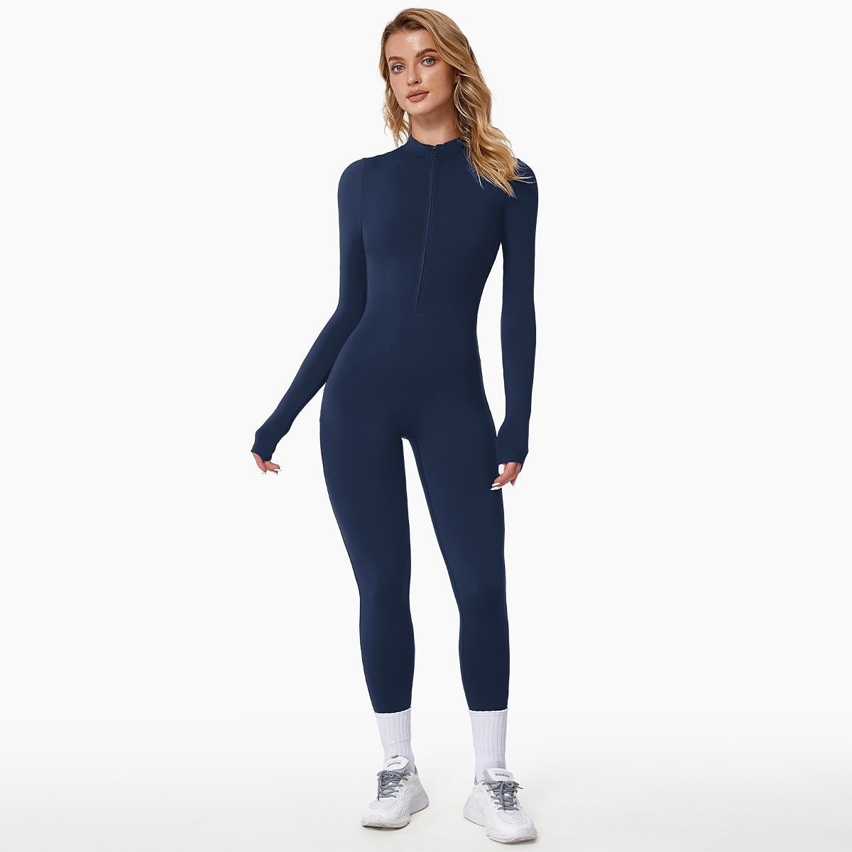Damen Winter Jumpsuit FrostFlex Wärmer Figurbetont Schwarz - Norvielle