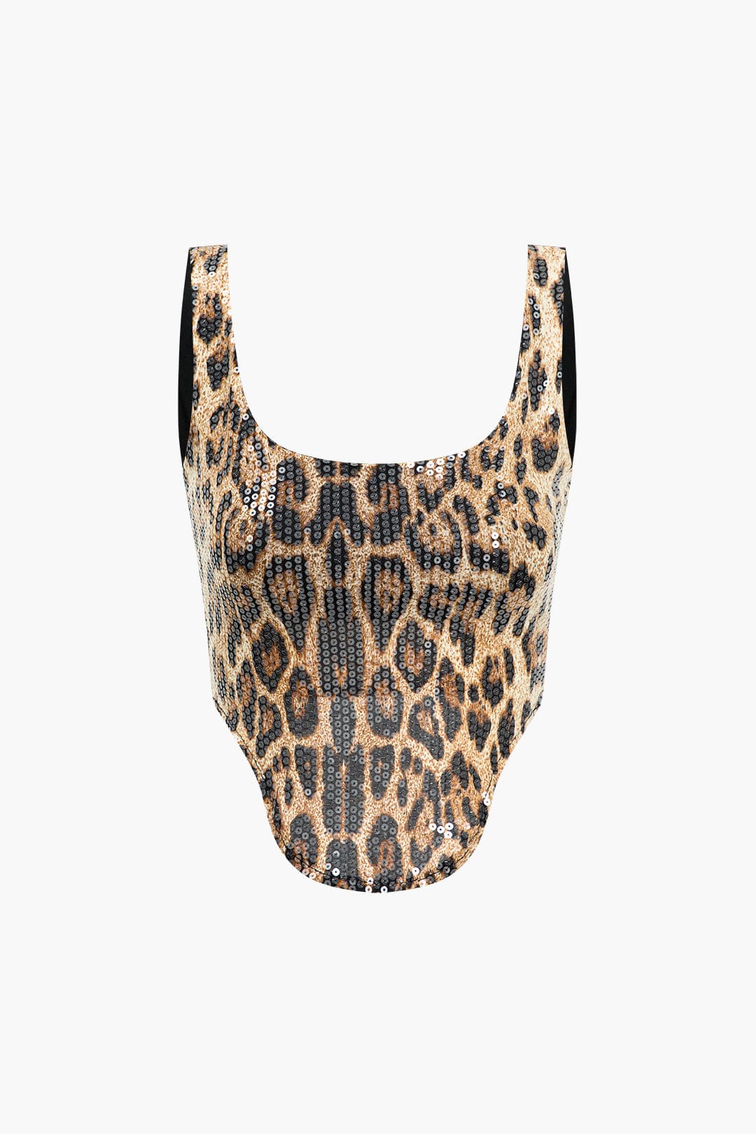 Damen Leo-Print und Minirock Set Selbstbewusstes Statement-Outfit