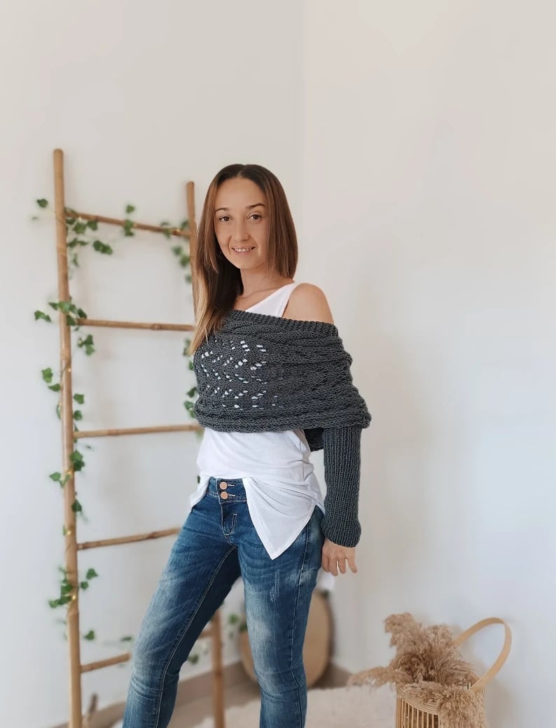 Norvielle Damen Strickschal Bequem
