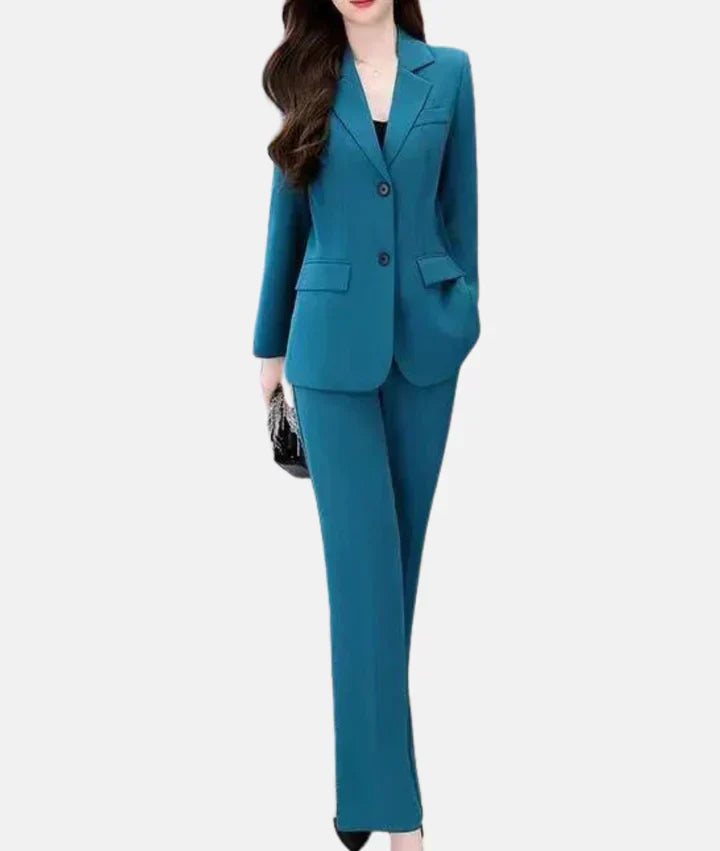 Damen Hosenanzug Taillierter Blazer
