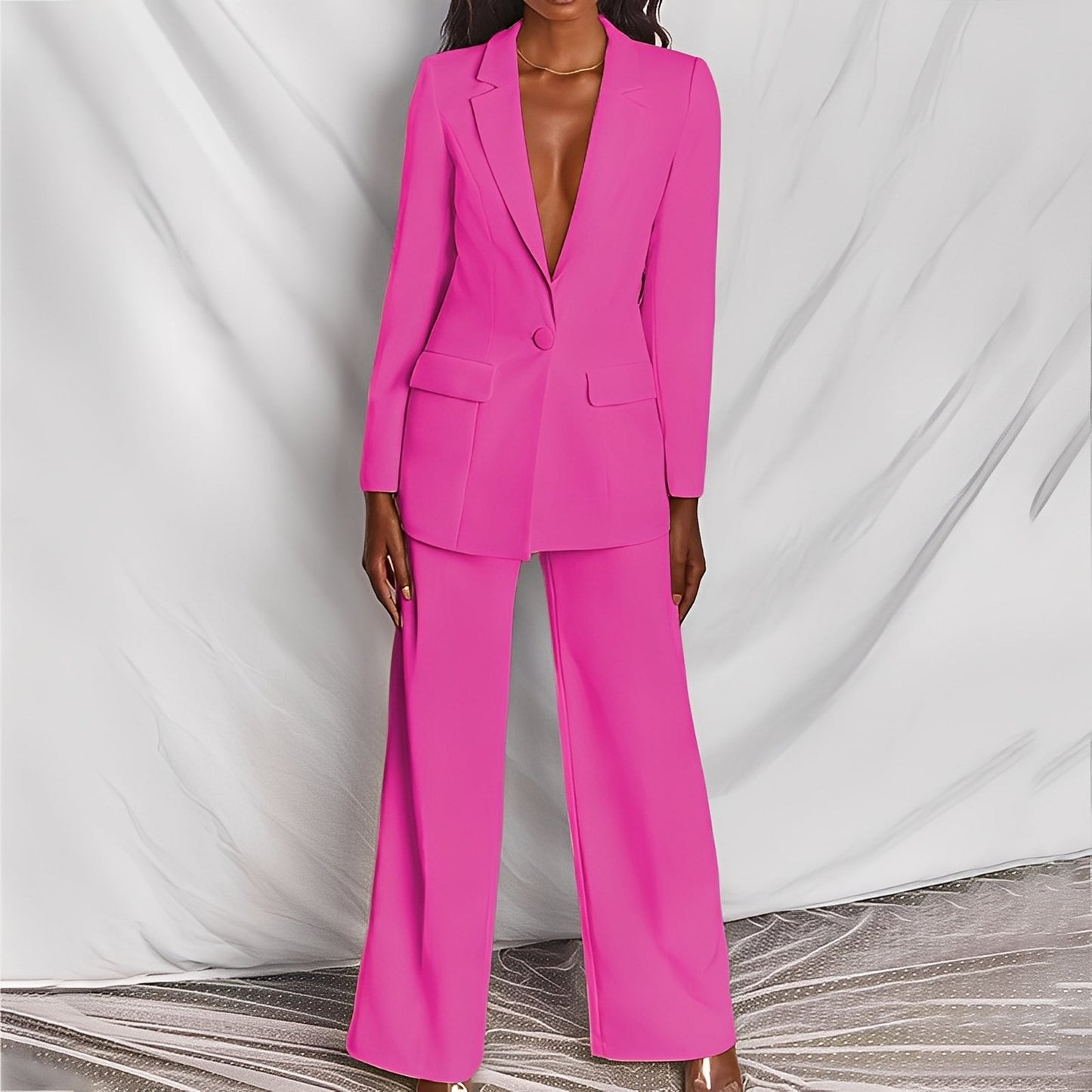 Damen Business Set Blazer Anpassbare Hose