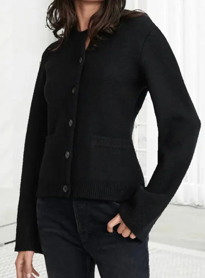 Maria | Klassische Damen-Strickjacke mit Knopfleiste Zendoo.de