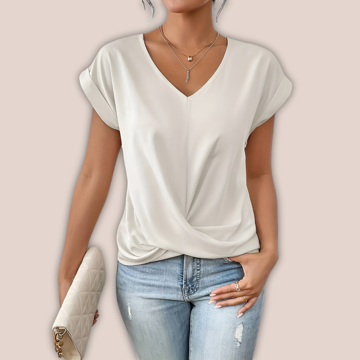 Norvielle Damen Übergröße Bluse Vintage Stil