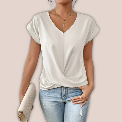 Norvielle Damen Übergröße Bluse Vintage Stil