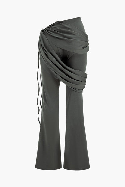 Damen Zweiteiler-Set Elegantes Drapieren