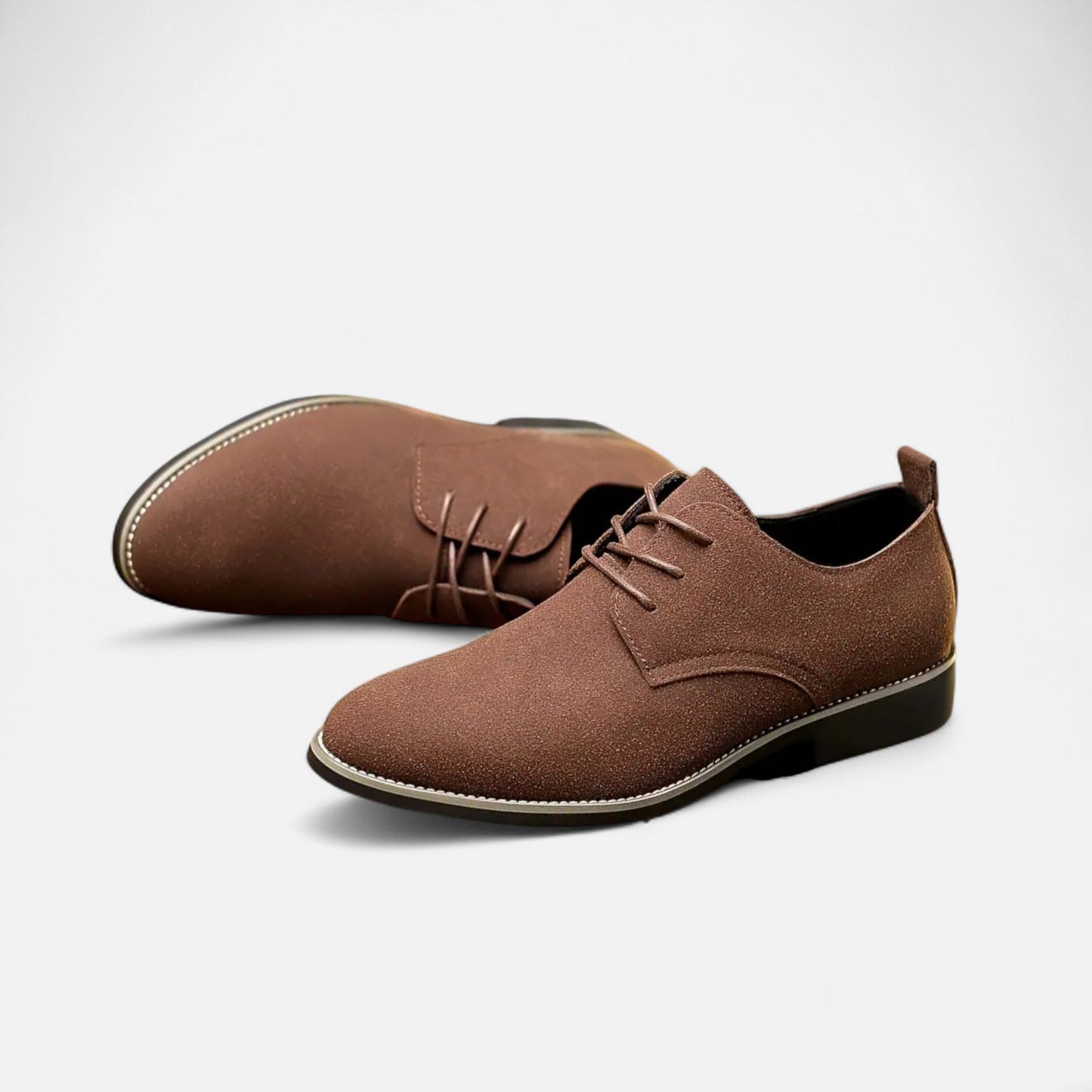 Herren Lederschuhe Business Casual Schnürung Schwarz - Norvielle