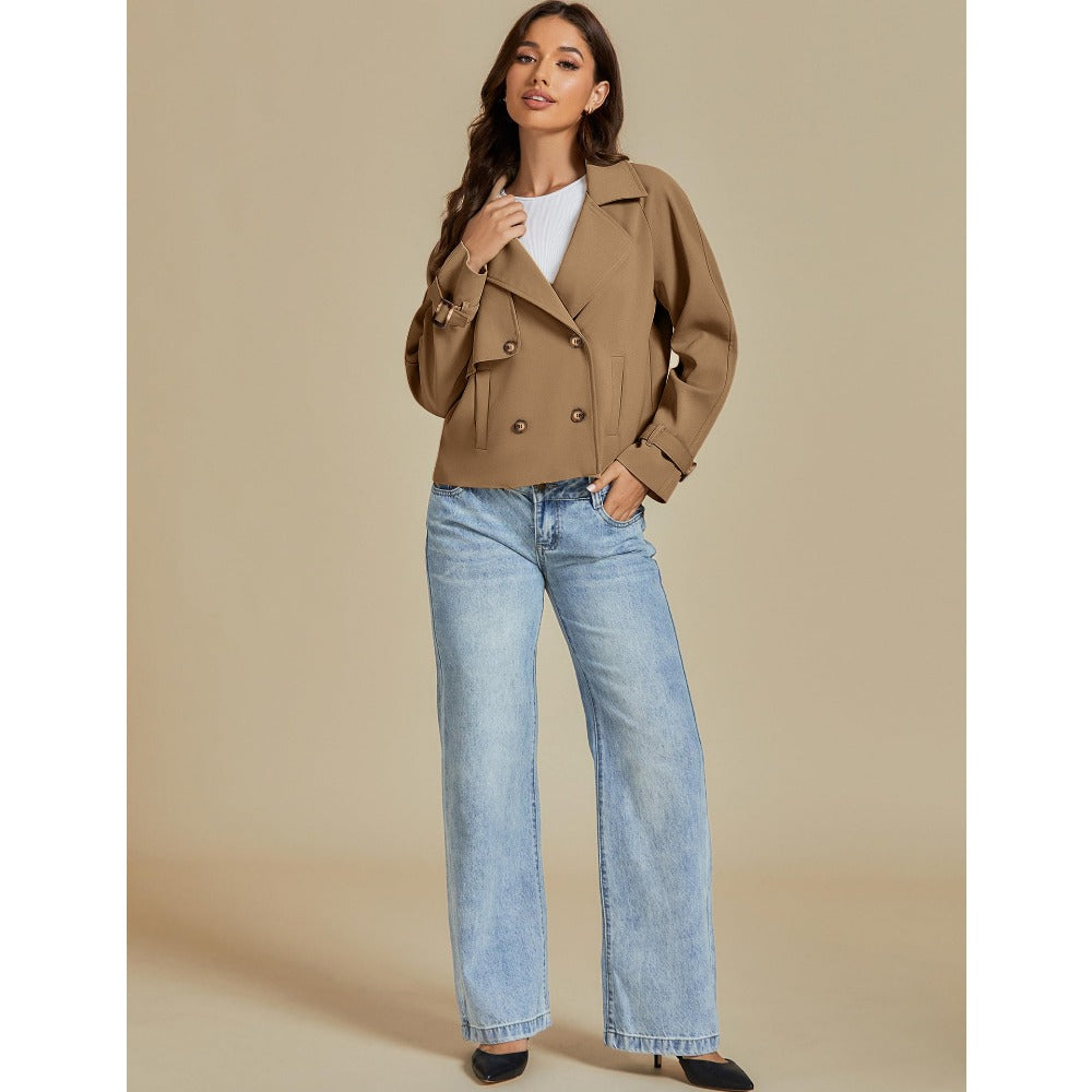 Giovanna Damen Doppelreiher Kurzjacke Mantel