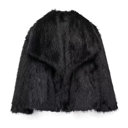 Damen Pelzjacke Warm Stilvoll