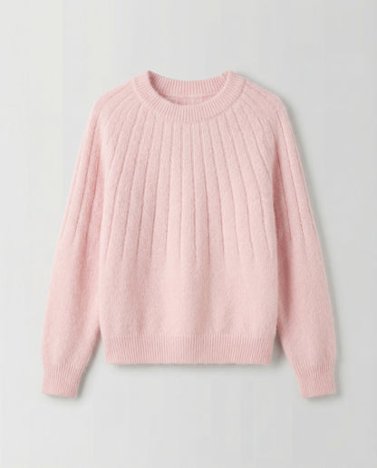 Damen Strickpullover Flauschig
