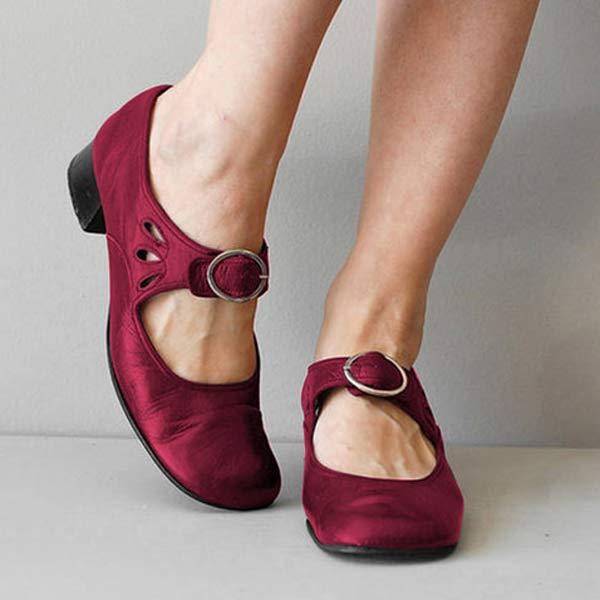 Damen Sandalen Keilabsatz Verstellbare Schnalle