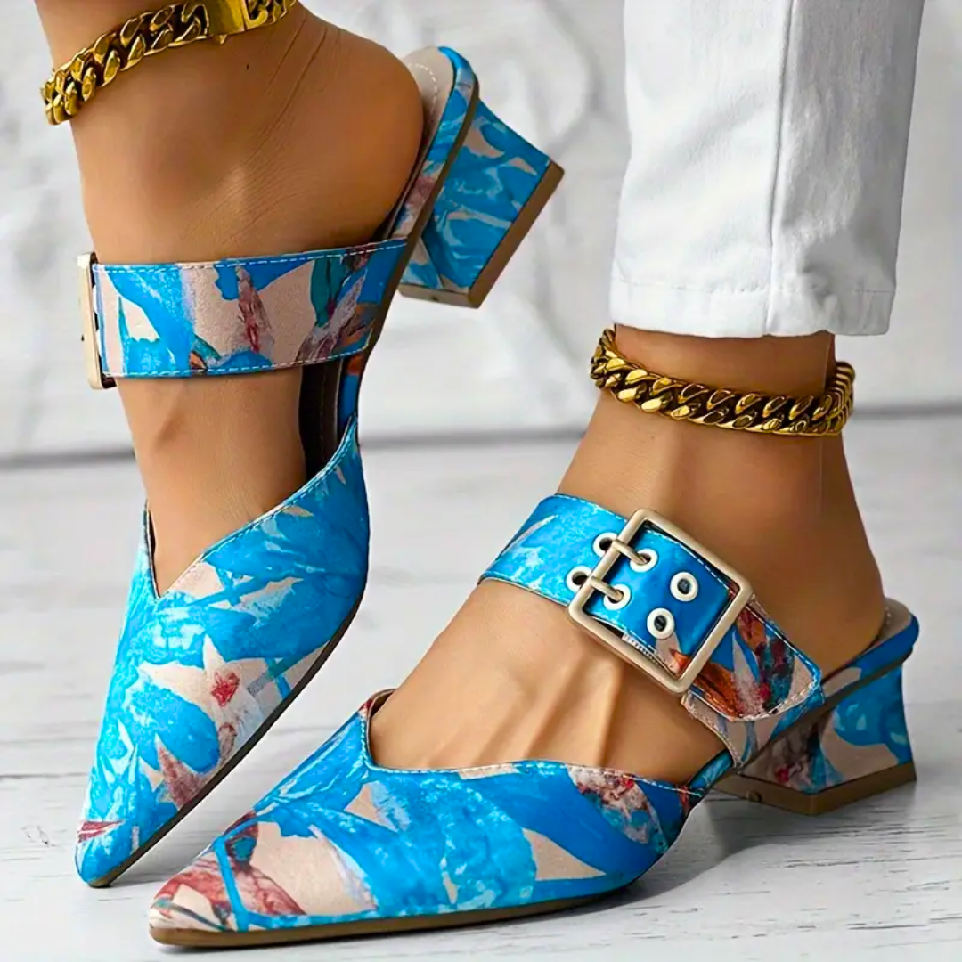 Norvielle Damen High Heels Bunt