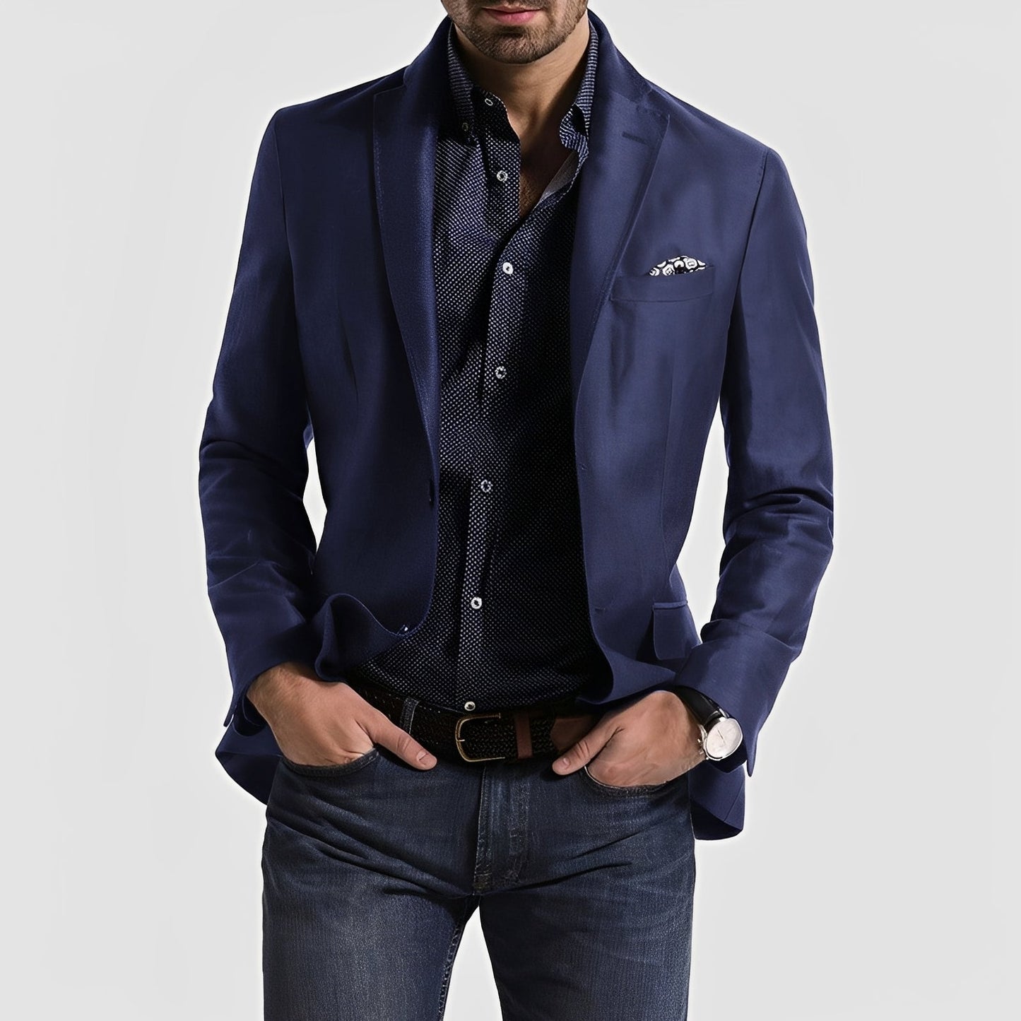 Herren Blazer Zwei-Knopf-Verschluss Elegantes Design