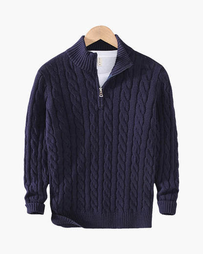 Carson Damen Zopfmuster Pullover Set Marineblau 3-teilig