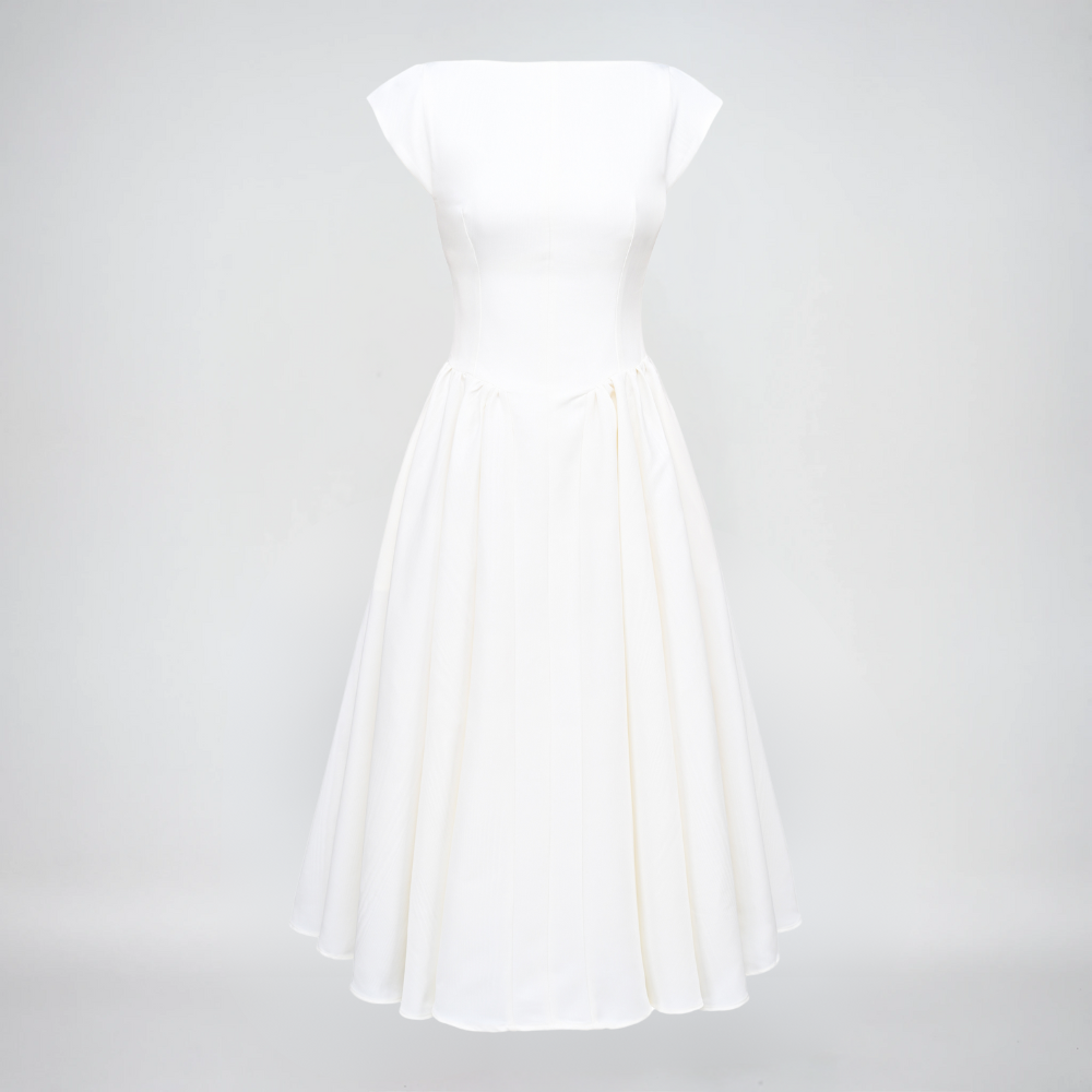 Norvielle Damen Midi Kleid Lucia