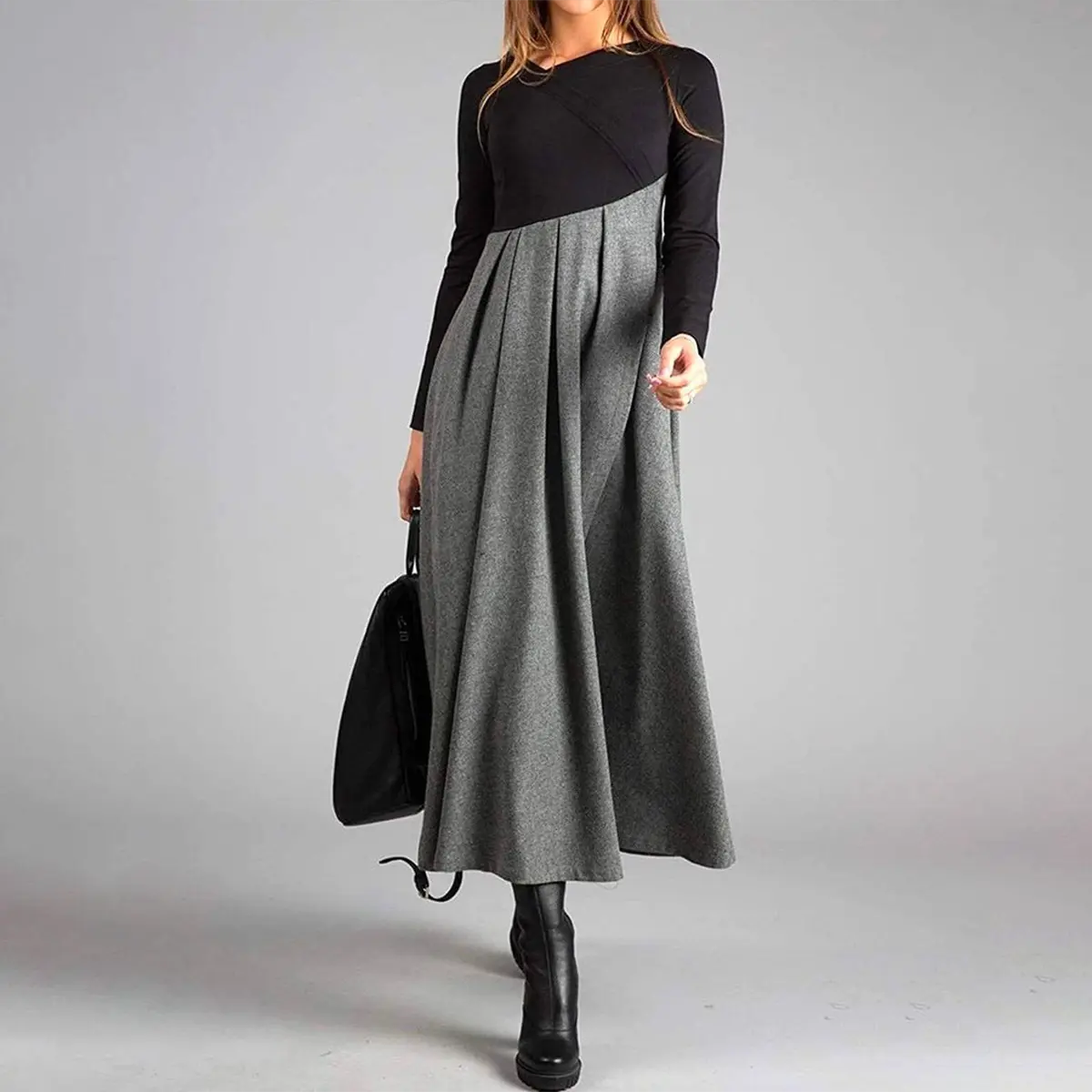 Lily Damen Maxikleid Elegant Lang - Norvielle