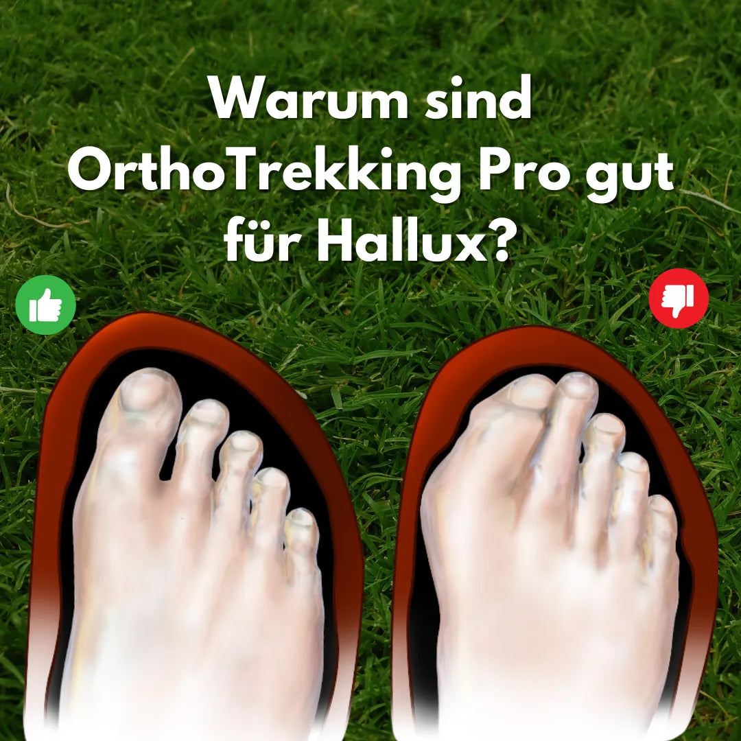 Ergonomische Wanderstiefel Hallux Valgus Schuhe OrthoTrekking Pro