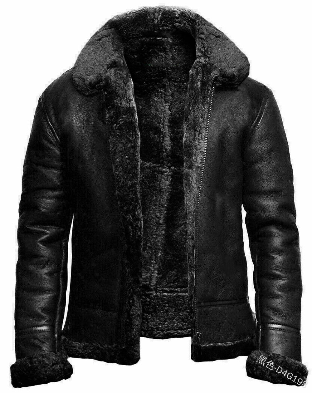 Herren Winterjacke Fellkragen Wärmer Schnitt