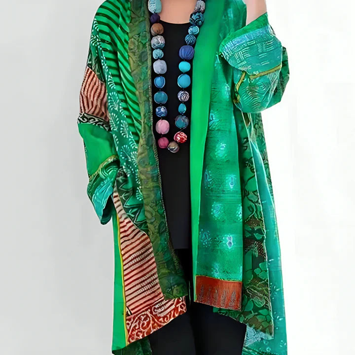 Damen Boho-Kimono mit Blumenmuster