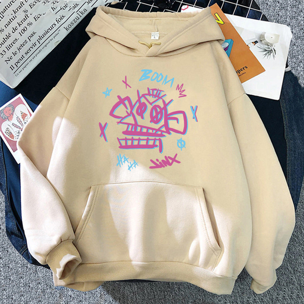 Norvielle Herren Hoodie Harajuku Stil Jinx Ekko