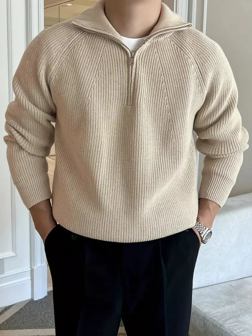 Norvielle Herren Langärmliger Strickpullover