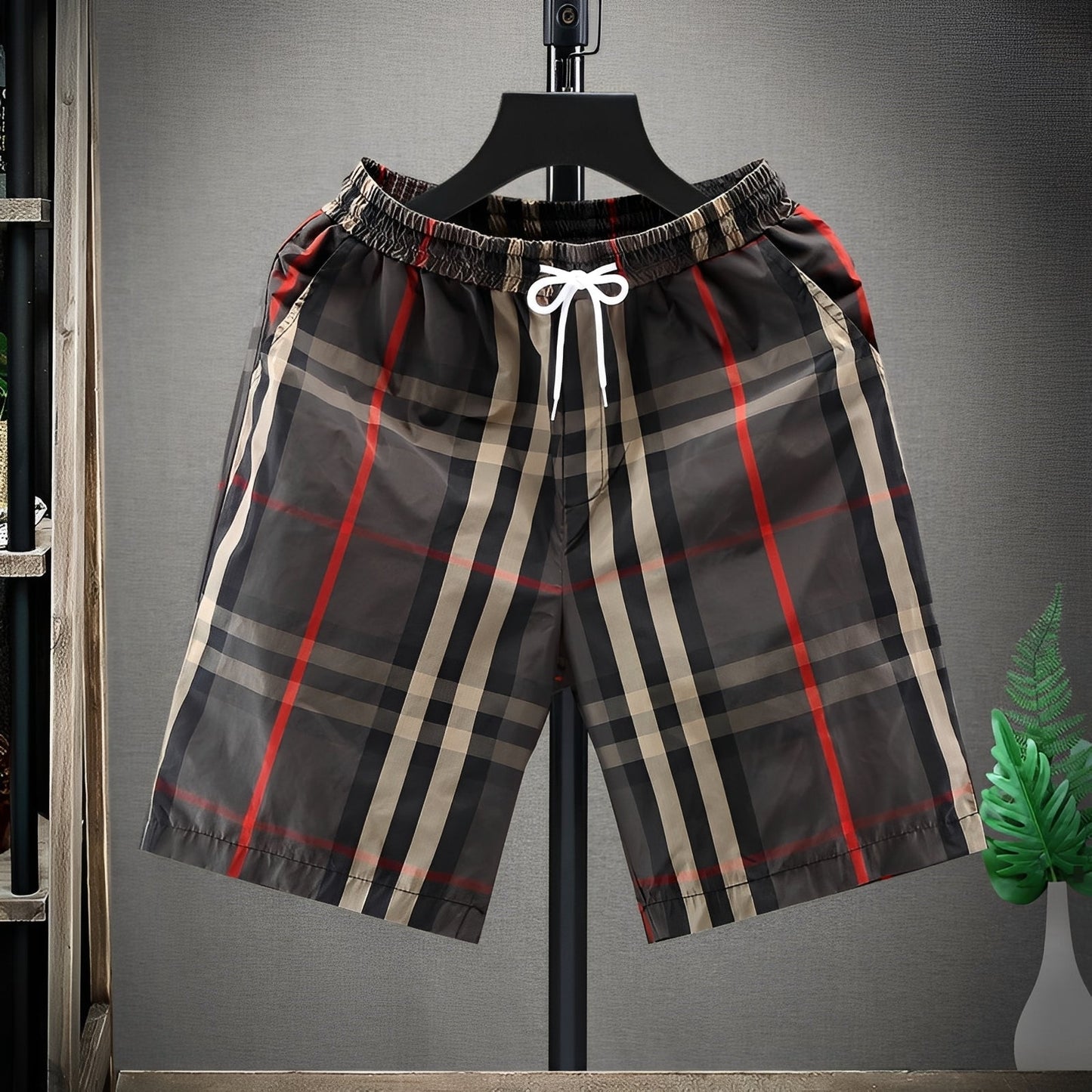 Russell Herren Shorts Lässig Leicht Beige