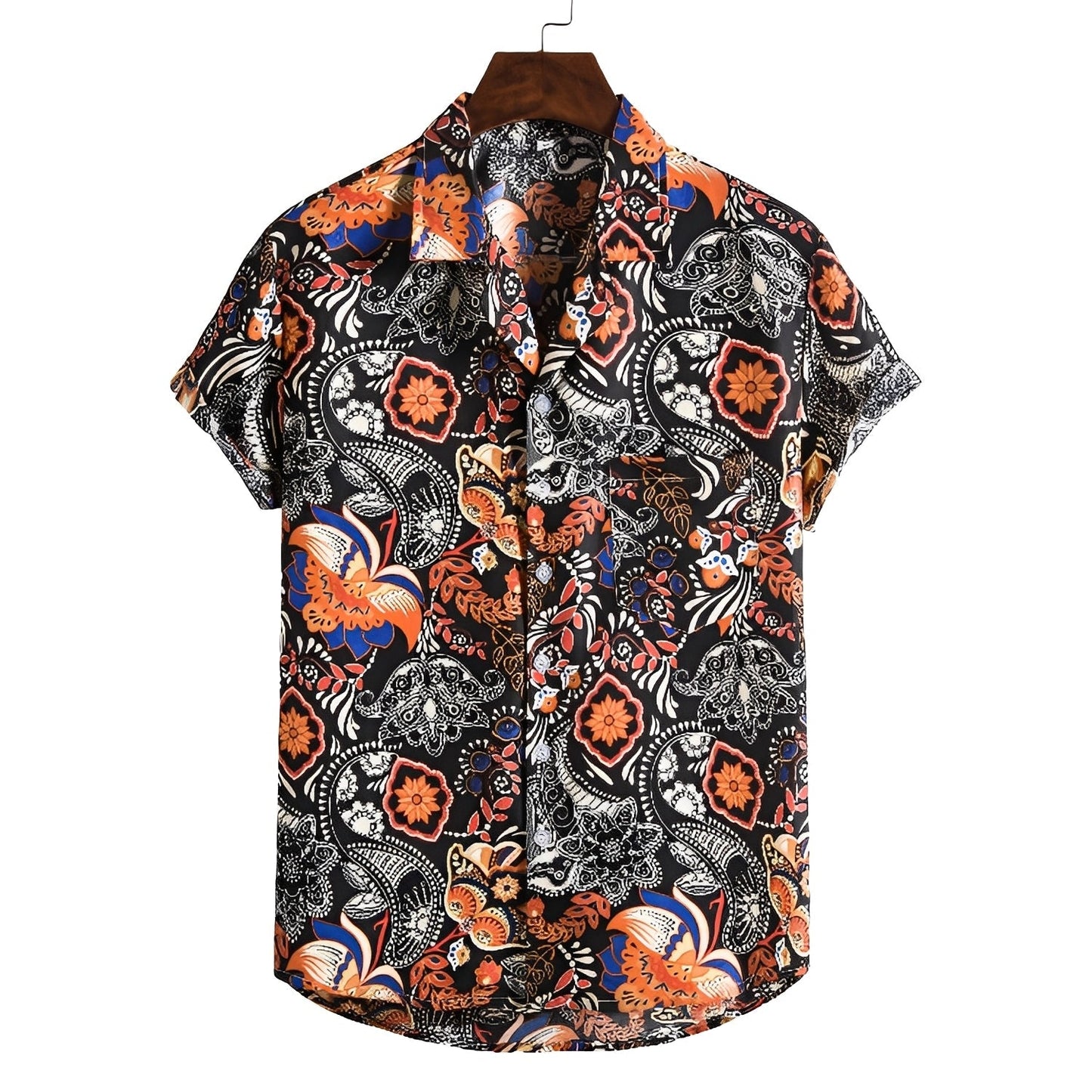 Nattan Herren Sommerhemd Leichtes Design Weiß