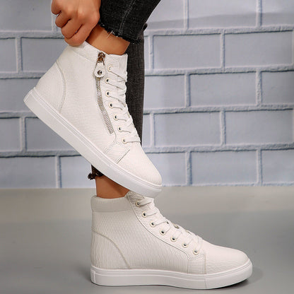 Damen Sneakers Reißverschluss