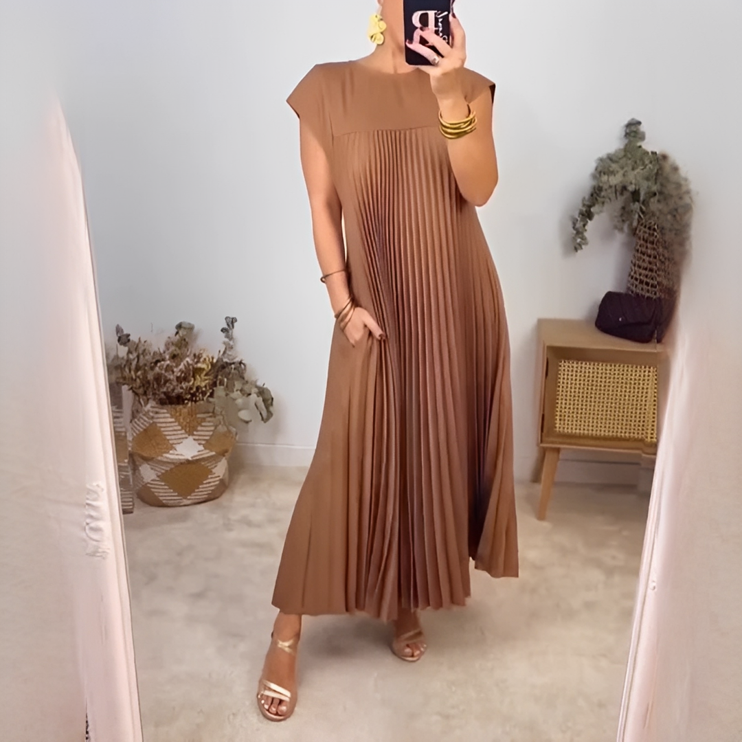 Damen Langkleid Sommer atmungsaktives Leichtes