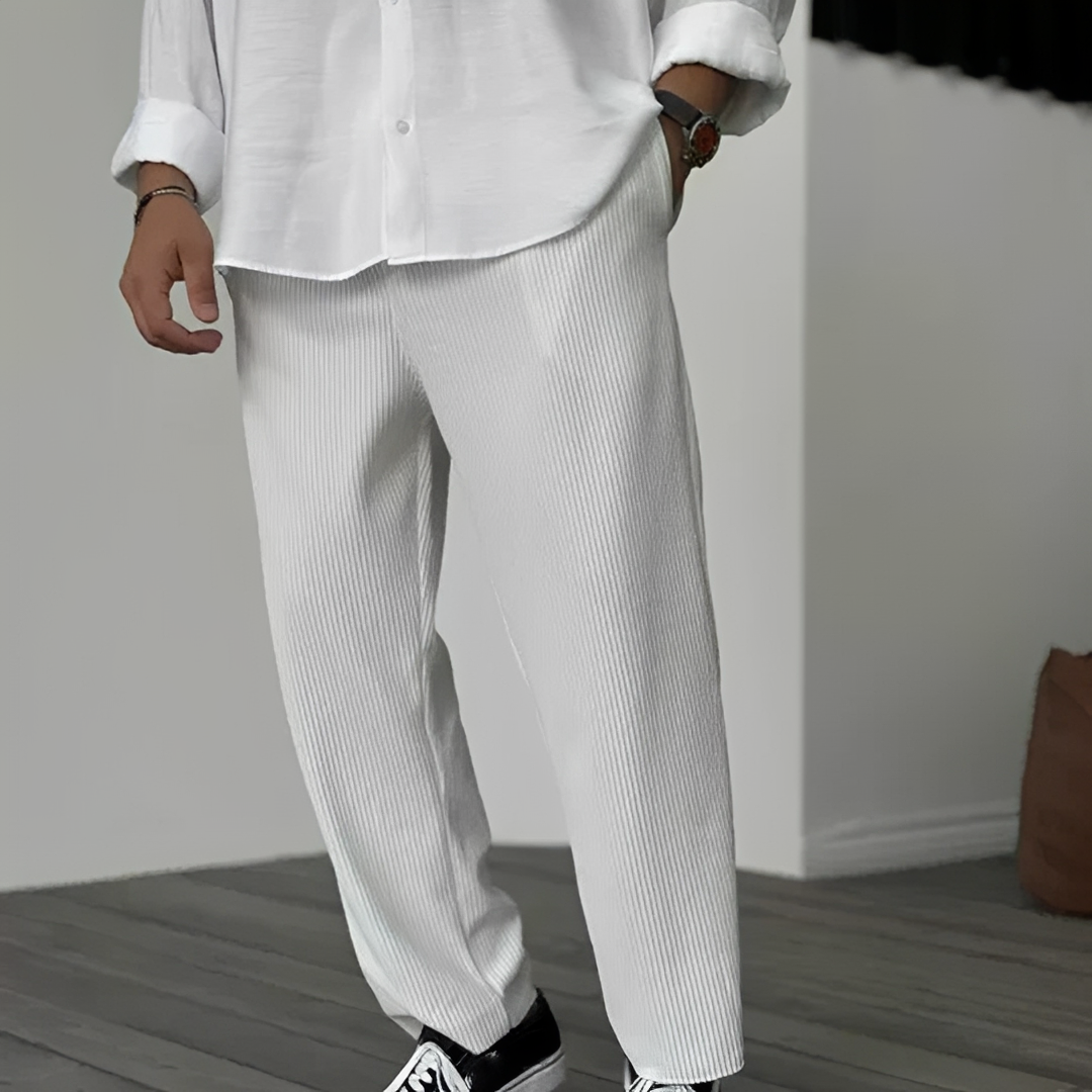 Herren Sommerhose Komfort Leicht Beige