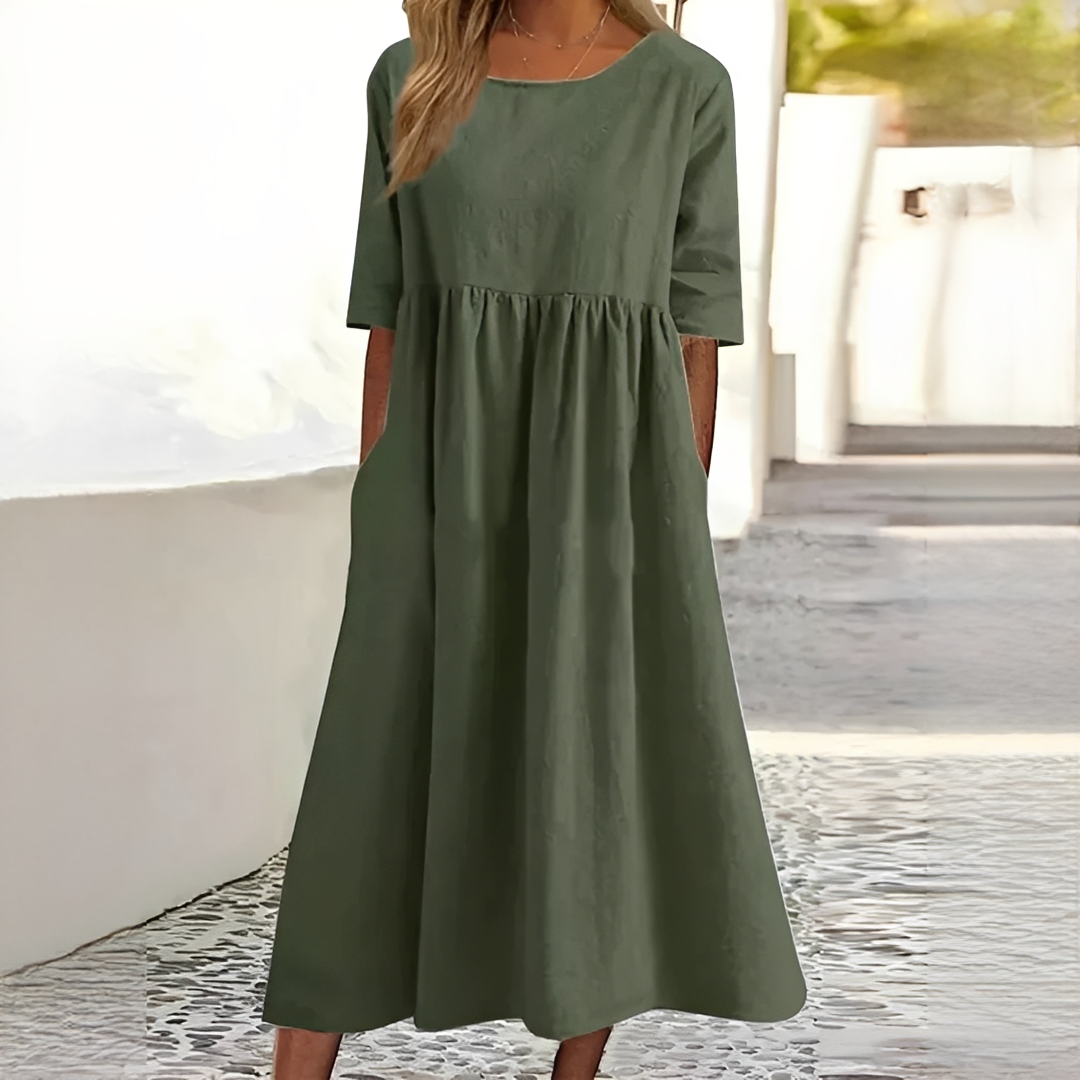 Ivanna Damen Sommerkleid Leichtes luftiges Design
