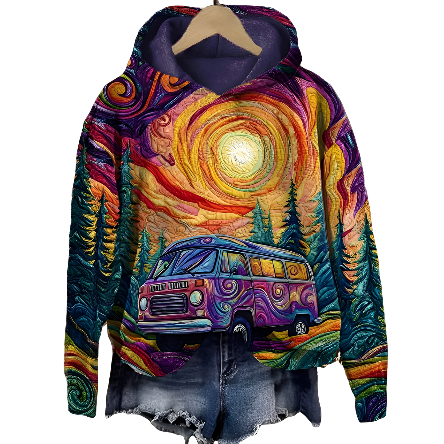 Damen Hoodie Klassisch Baumwolle
