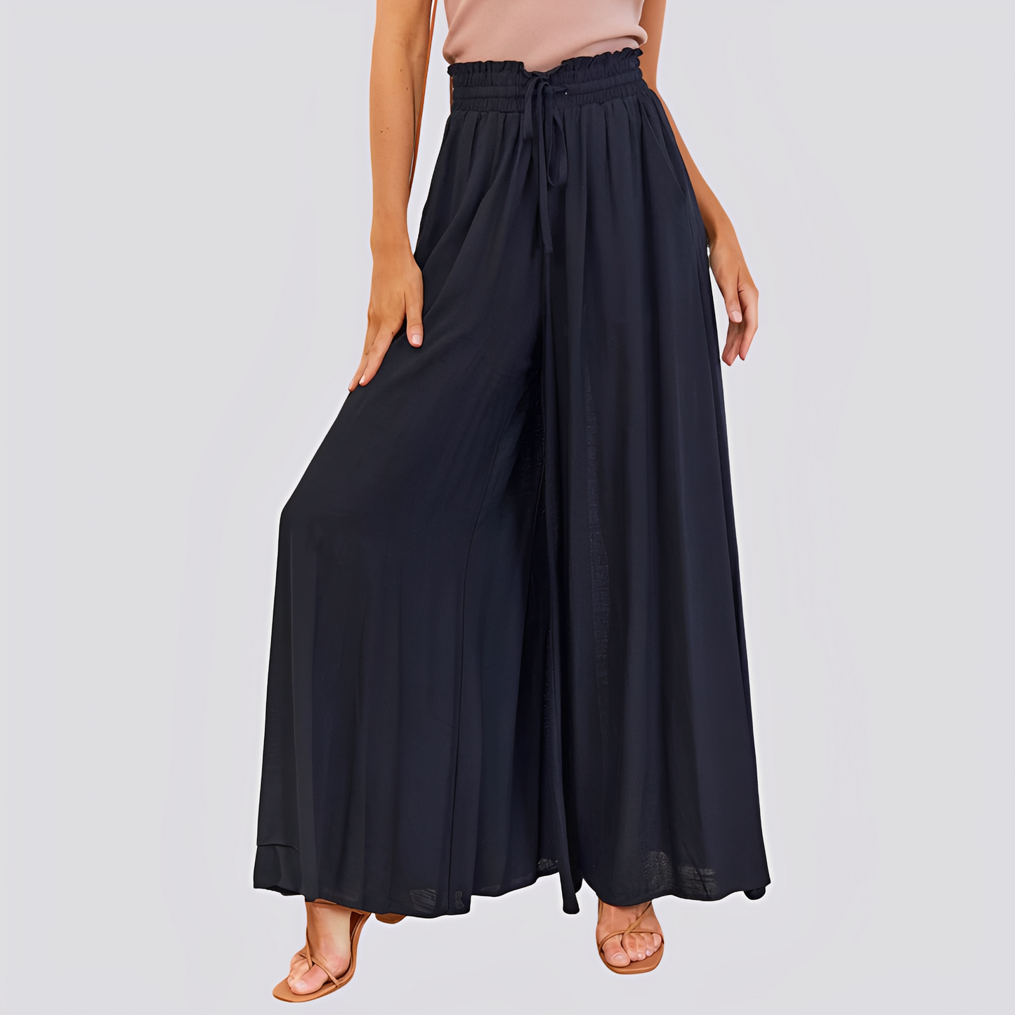 Damenhose Locker Sitzend Weites Bein