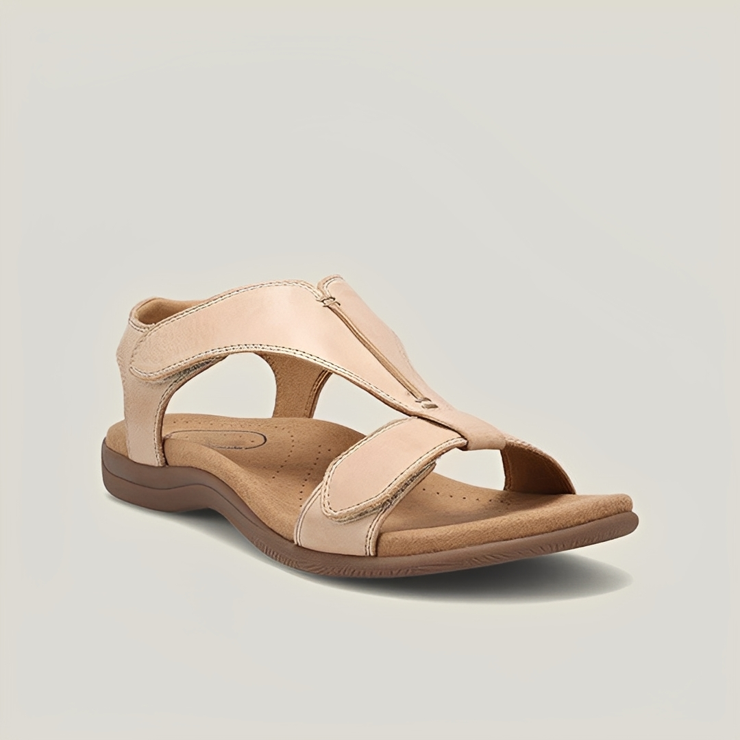 Damen Sandalen Leicht Komfortabel Braun - Norvielle