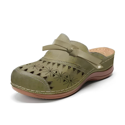 Damen Sandalen Komfort Sommer Melojane Leder Beige