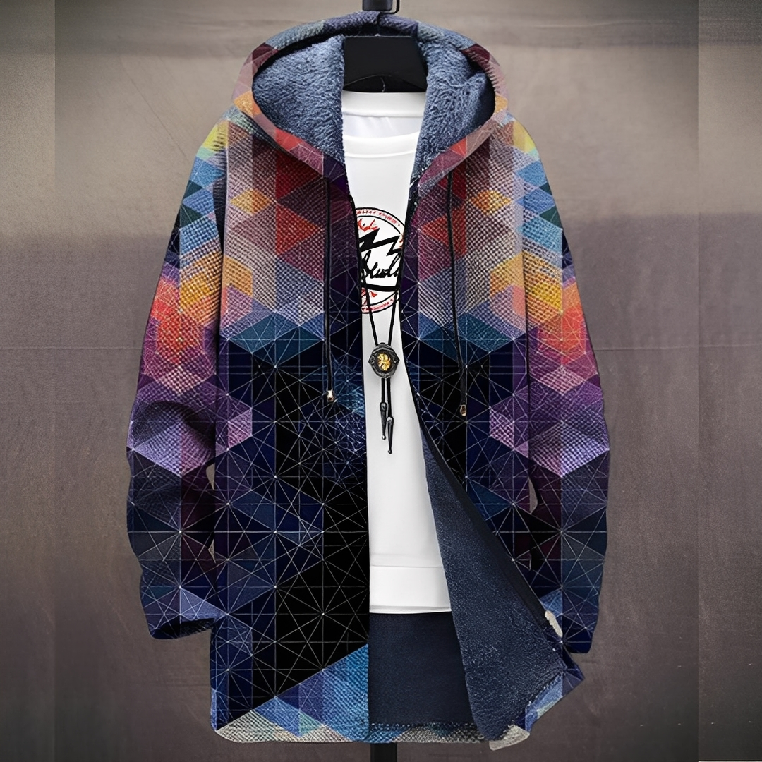 Romy Herren Hoodie Bedruckt Stilvoll Grau