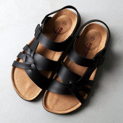 Norvielle Damen Outdoor-Sandalen Atmungsaktives Leder