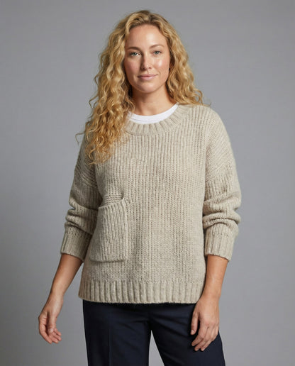 Damen Oversize Pullover Bequem - Norvielle