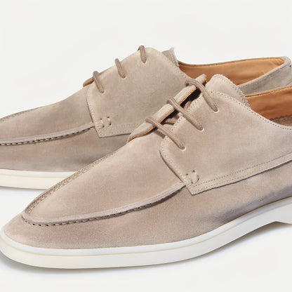 Herren Slipper Wildleder Flach