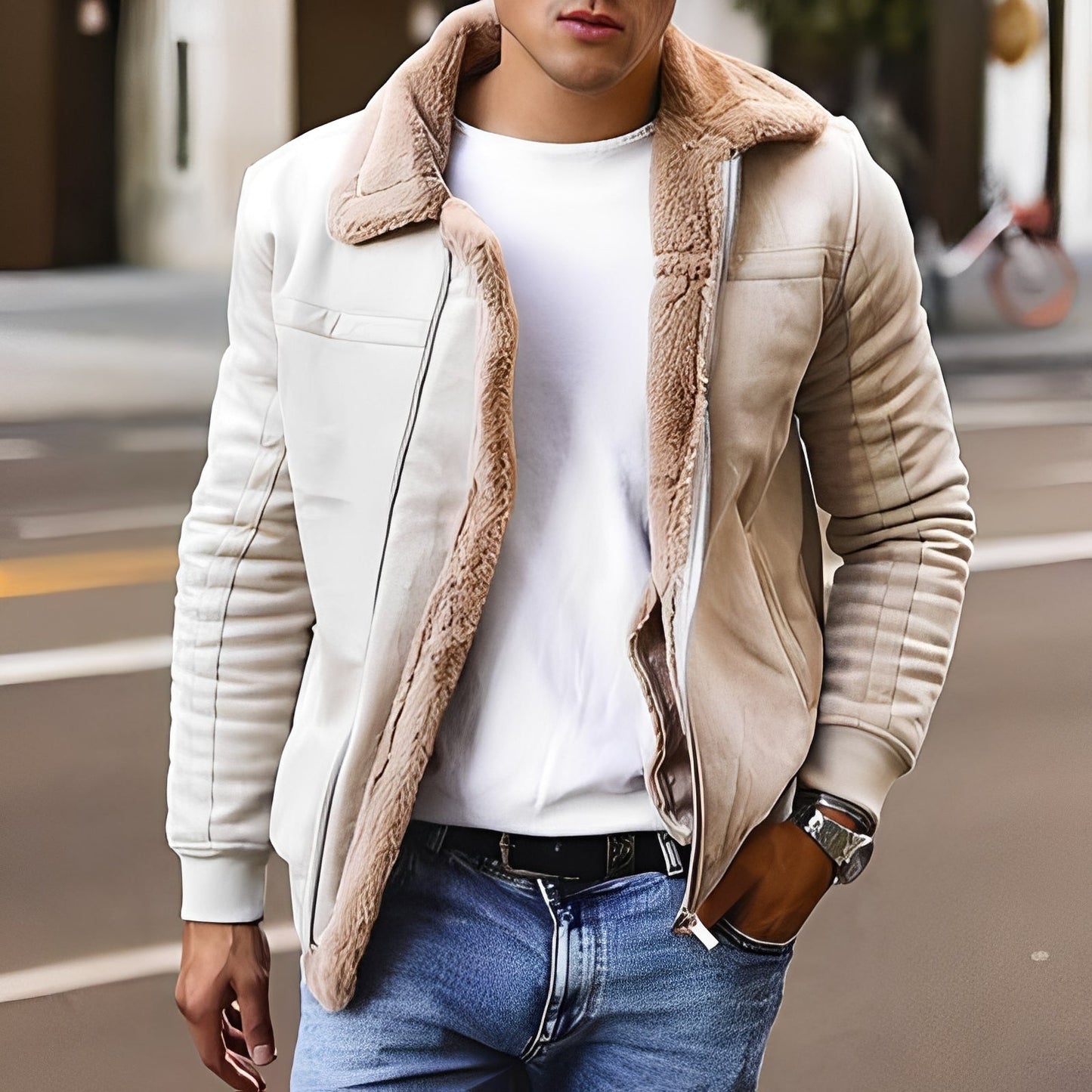 Herren Winterjacke Wärme Isoliert
