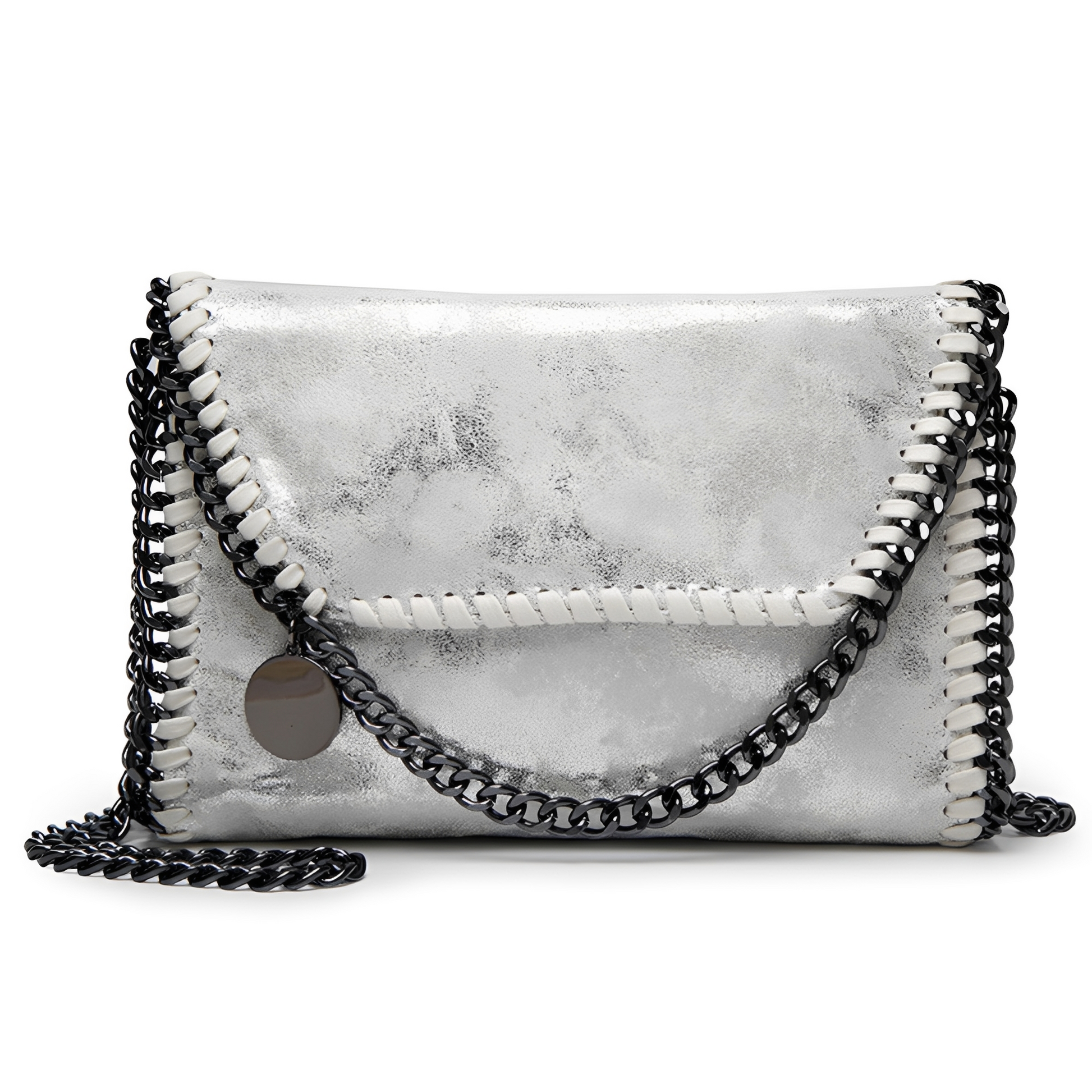 Damen Umhängetasche Kette Elegantes Design Schwarz - Norvielle