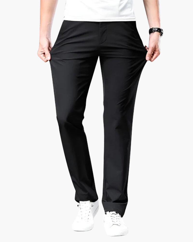 Jaxon Herren Chino-Hose Slim Passform Beige