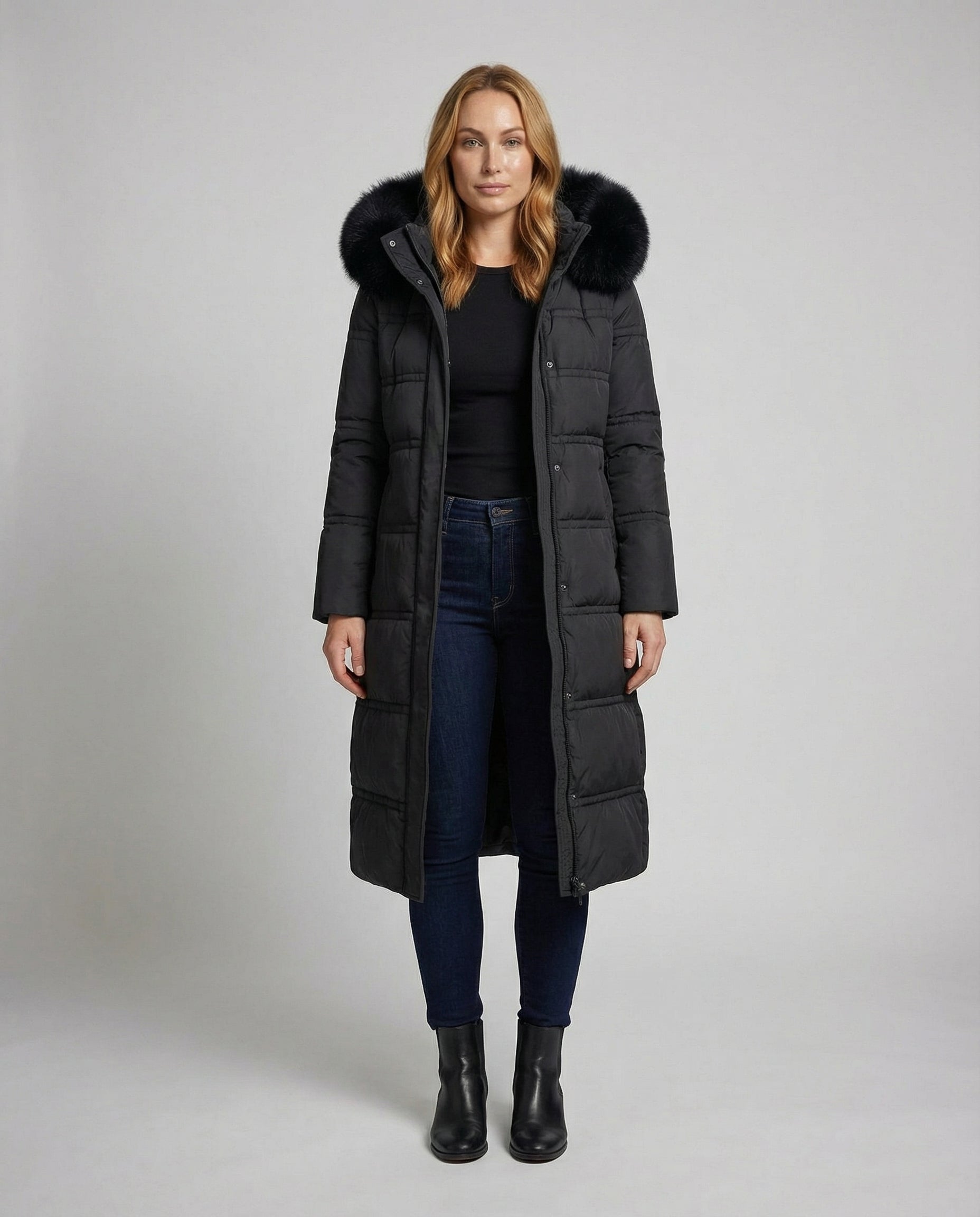 Damen Taillierter Wintermantel - Norvielle