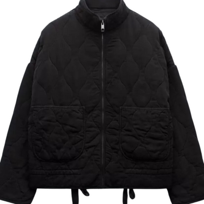 Damen Steppjacke Gefüttert Warm Figurbetont