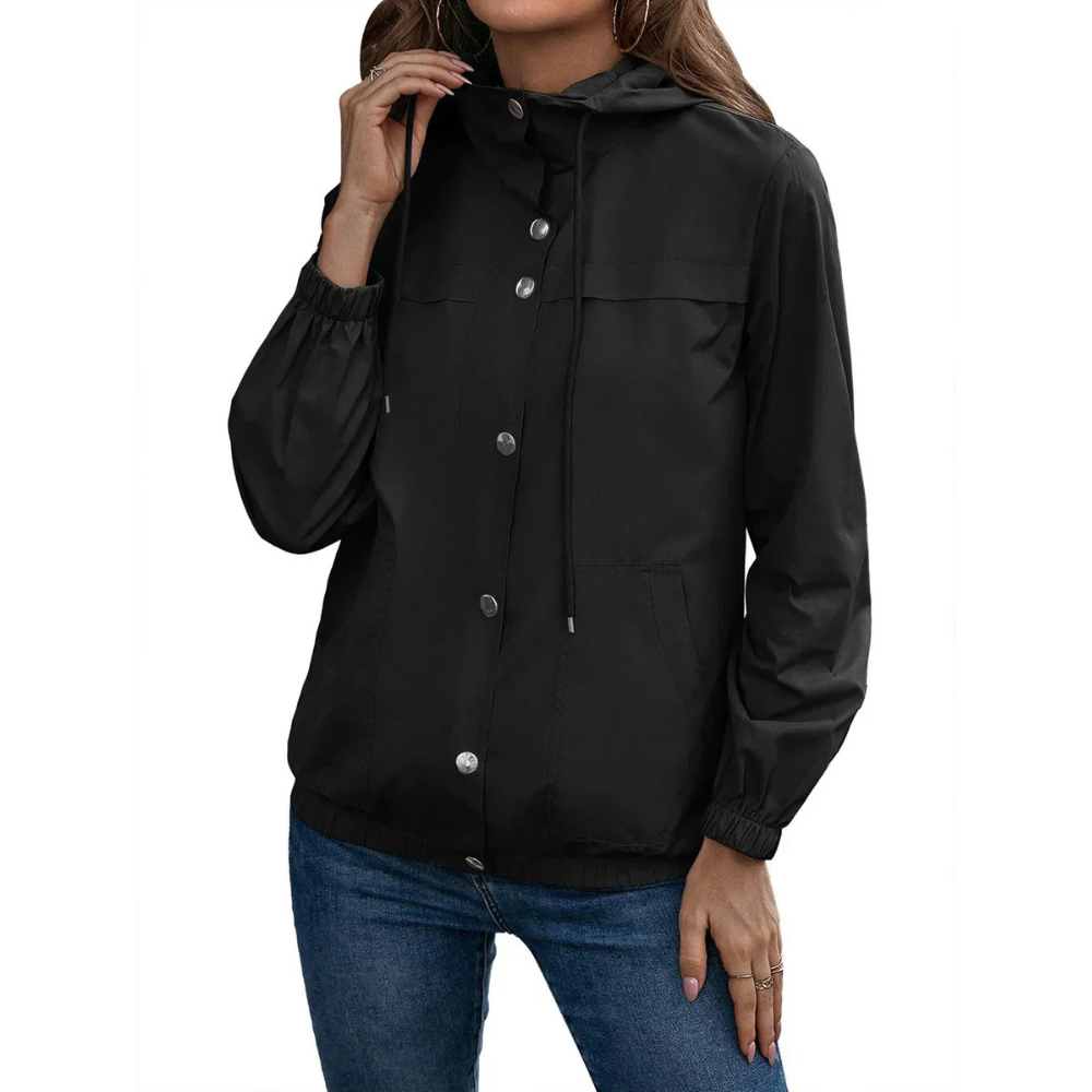 Norvielle Damen Regenjacke Mit Kapuze