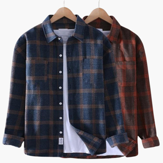 Herrenhemden aus Baumwolle Slim Fit Weiß - Norvielle
