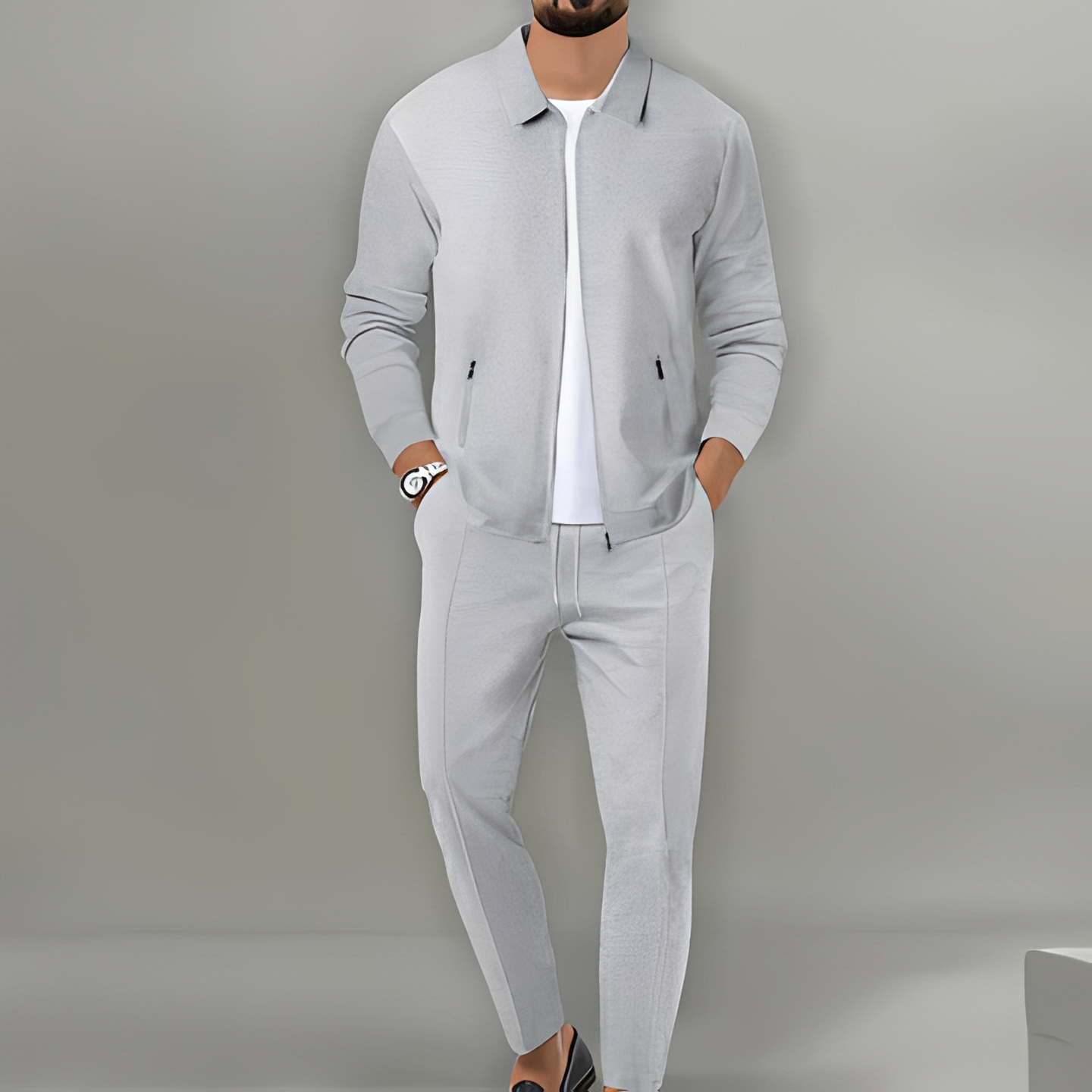 Herren Anzug Entspannter Trend Stoff